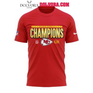 Kansas City Chiefs Football Super Bowl Champions 2025 Red Hoodie T-Shirt