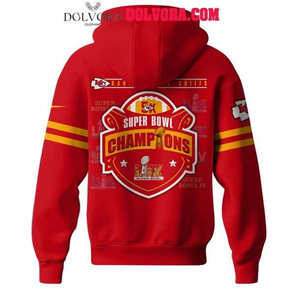 Kansas City Chiefs Super Bowl 5X Champions Celebrate Hoodie T-Shirt