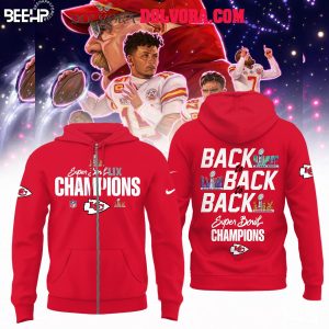 Kansas City Chiefs Super Bowl LIX Back To Back Champions 2025 Hoodie T-Shirt