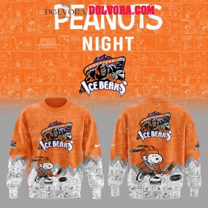 Knoxville Ice Bears Anniversary Of Peanuts 2025 Snoopy Hoodie T-Shirt