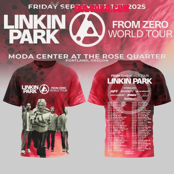 Linkin Park From Zero World Tour 2025 Moda Center At The Rose Quarter Hoodie T-Shirt