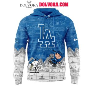 Los Angeles Dodgers 75th Anniversary Of Peanuts 2025 Snoopy Time Hoodie T-Shirt