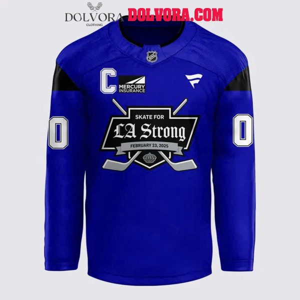 Los Angeles Kings LA Strong 2025 Season Personalized Hockey Jersey