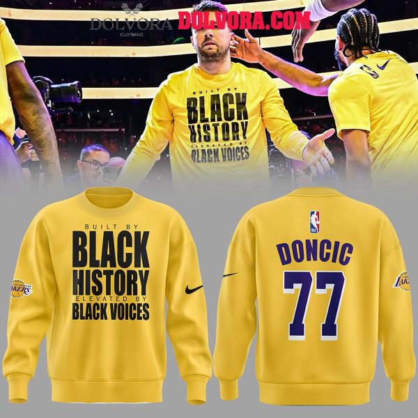 Los Angeles Lakers For Luka Doncic Black History 2025 Hoodie T-Shirt