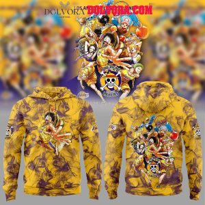 Los Angeles Lakers One Piece 2025 Luffy Joining NBA Hoodie T-Shirt