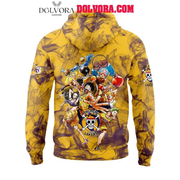 Los Angeles Lakers One Piece 2025 Luffy Joining NBA Hoodie T-Shirt