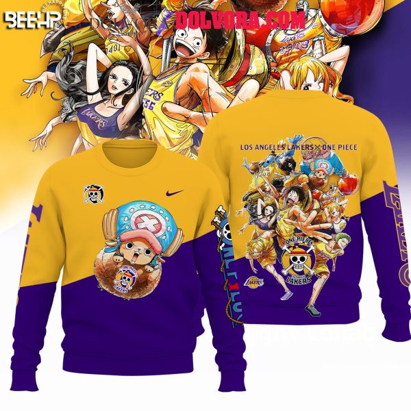 Los Angeles Lakers One Piece 2025 Tony Tony Chopper Hoodie T-Shirt