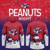 Edmonton Oilers 75th Anniversary Peanuts Night 2025 Personalized Hockey Jersey