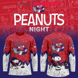 Macon Mayhem 75th Anniversary Of Peanuts Snoopy 2025 Hockey Jersey