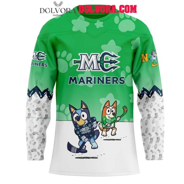 Maine Mariners Rabbits Bluey And Bingo Playing ECHL 2025 Hockey Jersey