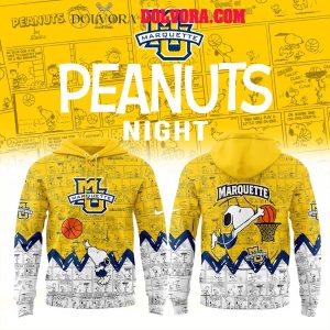 Marquette Golden Eagles 75th Anniversary Of Peanuts Snoopy 2025 Hoodie T-Shirt