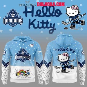 Milwaukee Admirals Childhood Memories 2025 Hello Kitty 50th Anniversary Love Hoodie T-Shirt