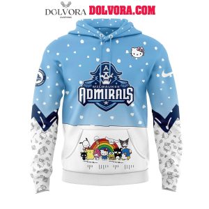 Milwaukee Admirals Childhood Memories 2025 Hello Kitty 50th Anniversary Love Hoodie T-Shirt