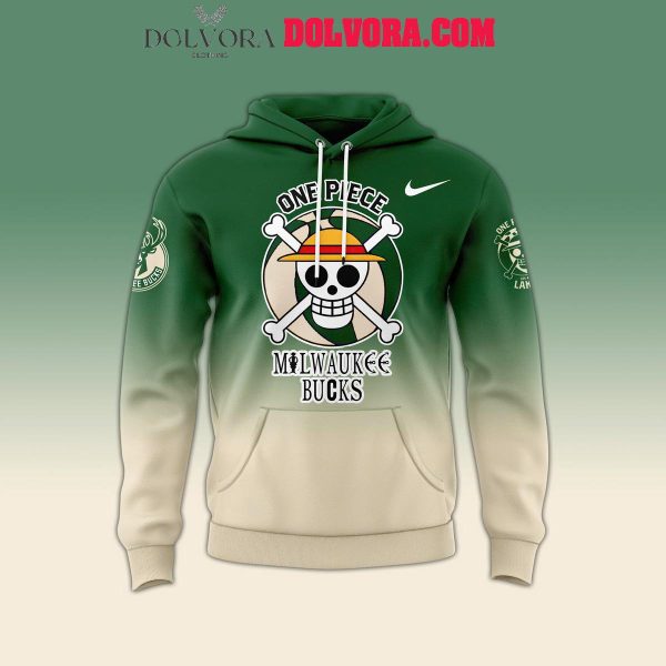 Milwaukee Bucks One Piece NBA Celebrating Straw Hat Pirates 2025 Hoodie T-Shirt