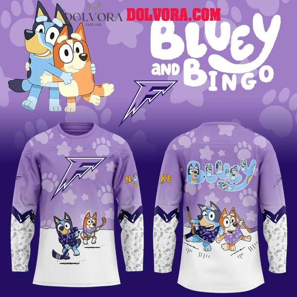 Minnesota Frost Bluey 2025 With Bingo Heelers Personalized Hockey Jersey