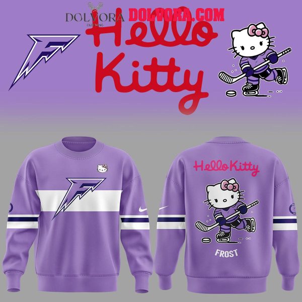 Minnesota Frost Team Color 2025 Hello Kitty 50th Anniversary Hoodie T-Shirt