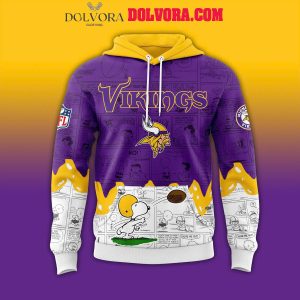 Minnesota Vikings NFL 75th Anniversary Of Peanuts Snoopy 2025 Hoodie T-Shirt