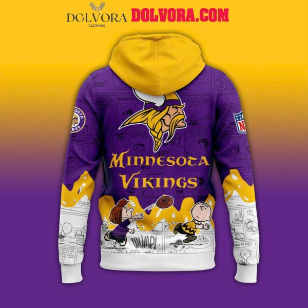 Minnesota Vikings NFL 75th Anniversary Of Peanuts Snoopy 2025 Hoodie T-Shirt