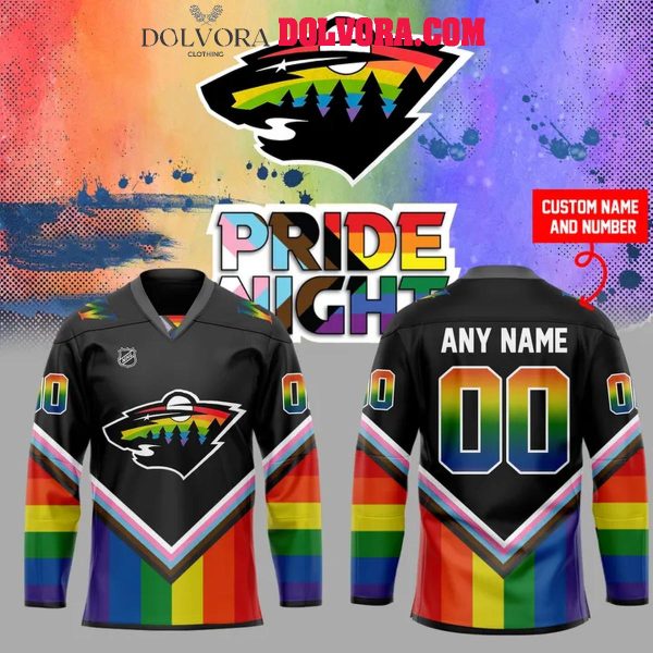 Minnesota Wild Pride Night 2025 Personalized Hockey Jersey