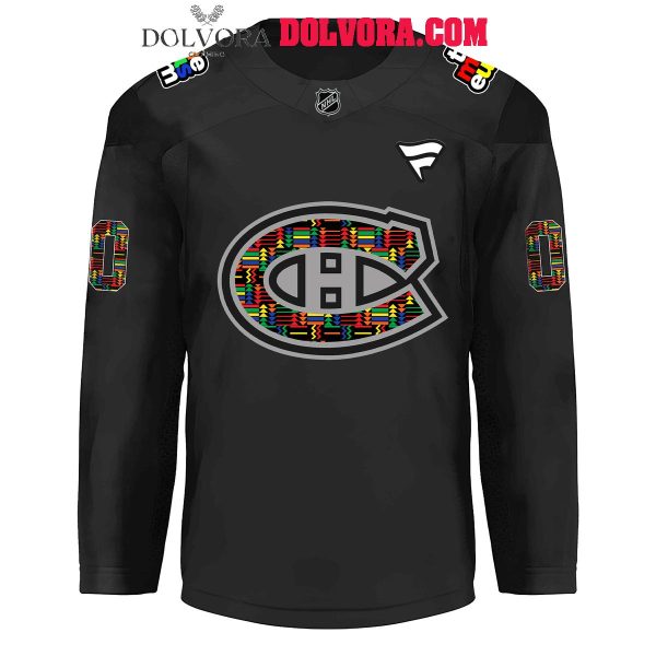 Montreal Canadiens Black Month History  2025 Personalized Hockey Jersey