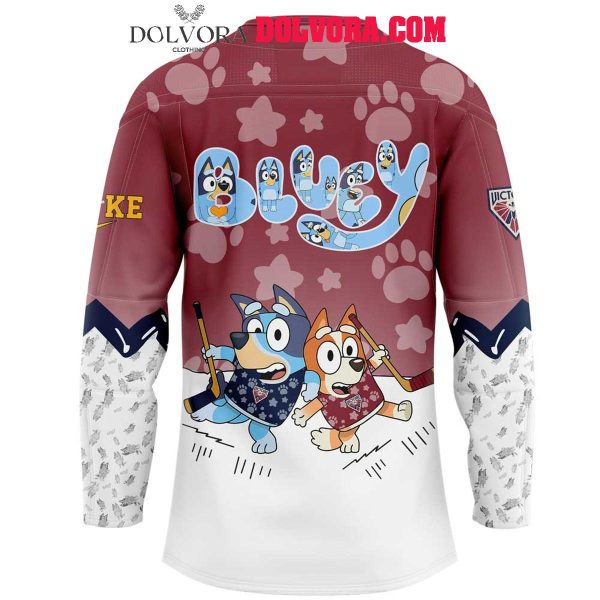 Montreal Victoire Bluey 2025 With Bingo Heelers Personalized Hockey Jersey