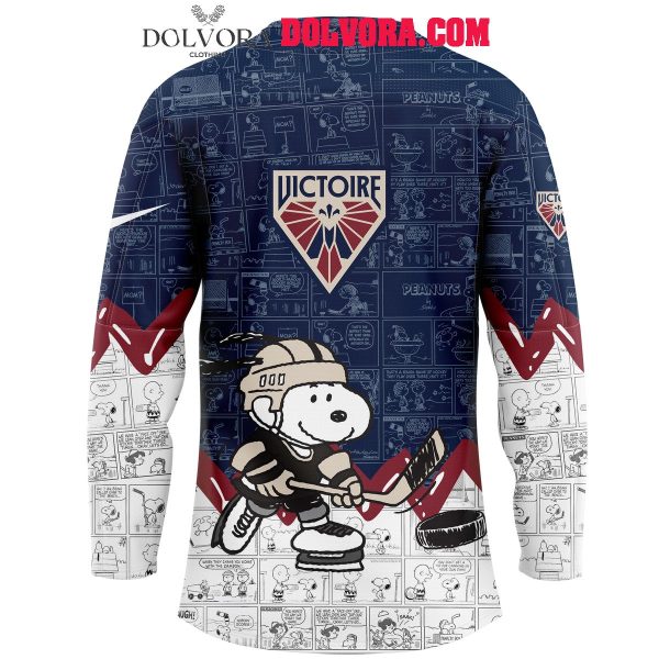 Montreal Victoire Snoopy Time 75th Anniversary Of Peanuts 2025 Hockey Jersey