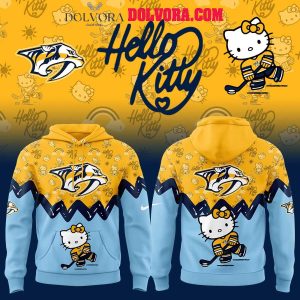 Nashville Predators Hello Kitty 50th Anniversary 2025 Celebration Hoodie T-Shirt