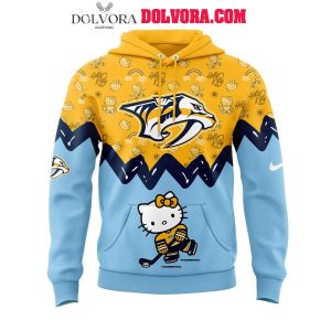 Nashville Predators Hello Kitty 50th Anniversary 2025 Celebration Hoodie T-Shirt