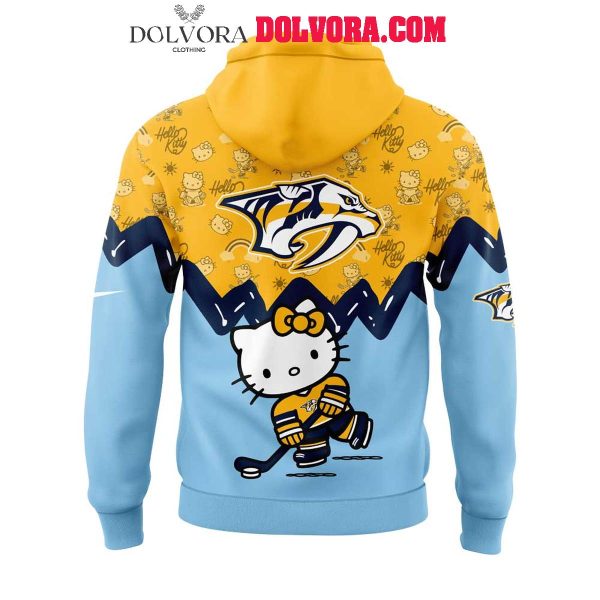 Nashville Predators Hello Kitty 50th Anniversary 2025 Celebration Hoodie T-Shirt