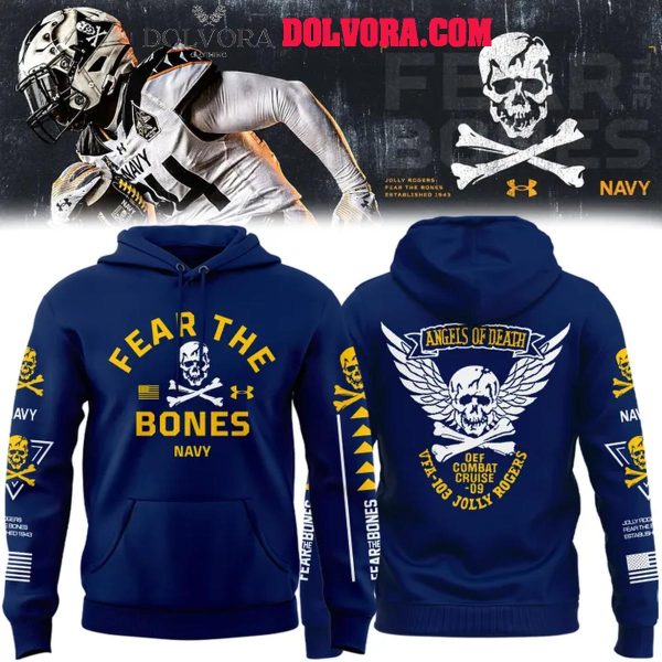 Navy Midshipmen 2025 Angel Of Death Jolly Rogers Hoodie T-Shirt