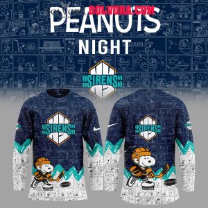 New York Sirens Snoopy Time 75th Anniversary Of Peanuts 2025 Hockey Jersey