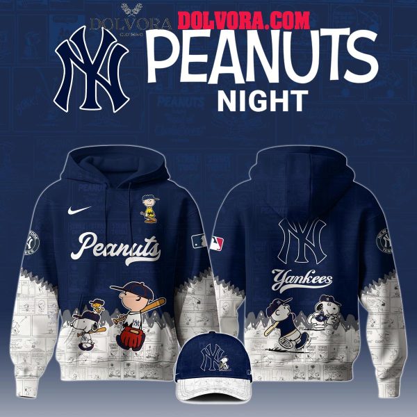 New York Yankees 75th Anniversary of Peanuts 2025 Snoopy Hoodie T-Shirt