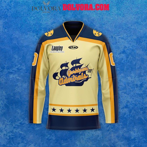 Norfolk Admirals Yorktown City Series 2025 The Collaboration Personalized Hockey Jersey