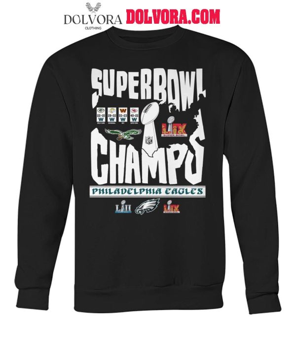 Philadelphia Eagles 2024 Super Bowl Champs Proud Fan T-Shirt