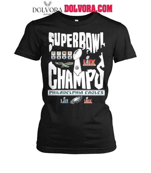 Philadelphia Eagles 2024 Super Bowl Champs Proud Fan T-Shirt