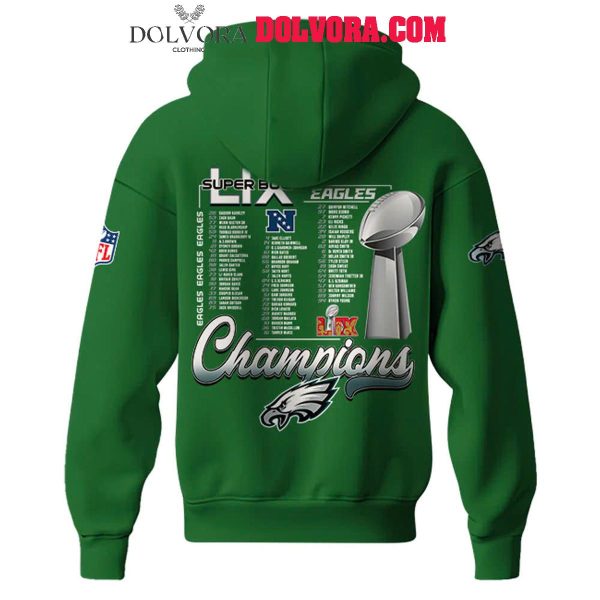 Philadelphia Eagles 2024 Super Bowl LIX Champions Eagles Fly Hoodie T-Shirt