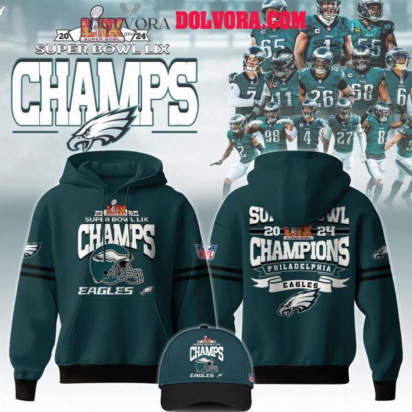 Philadelphia Eagles 2025 Fly Eagles Fly Super Bowl LIX Champions Hoodie T-Shirt