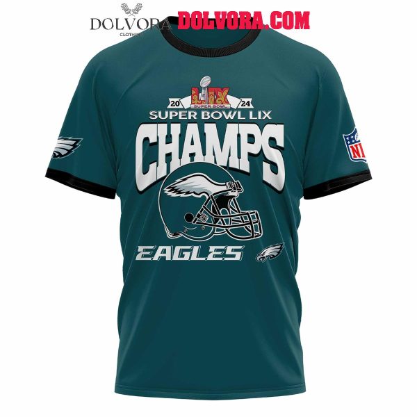 Philadelphia Eagles 2025 Fly Eagles Fly Super Bowl LIX Champions Hoodie T-Shirt