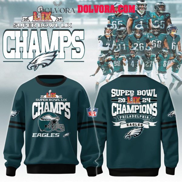 Philadelphia Eagles 2025 Fly Eagles Fly Super Bowl LIX Champions Hoodie T-Shirt