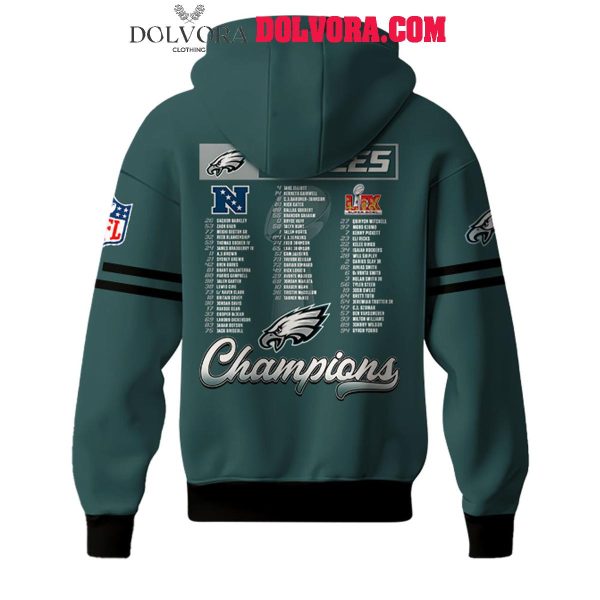 Philadelphia Eagles 2025 Super Bowl Champions LIX Let’s Celebrate Hoodie T-Shirt