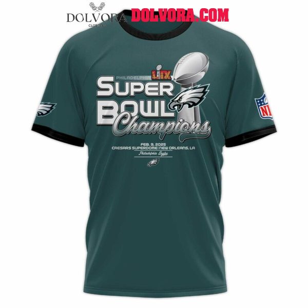 Philadelphia Eagles 2025 Super Bowl Champions LIX Let’s Celebrate Hoodie T-Shirt