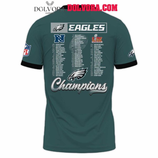 Philadelphia Eagles 2025 Super Bowl Champions LIX Let’s Celebrate Hoodie T-Shirt