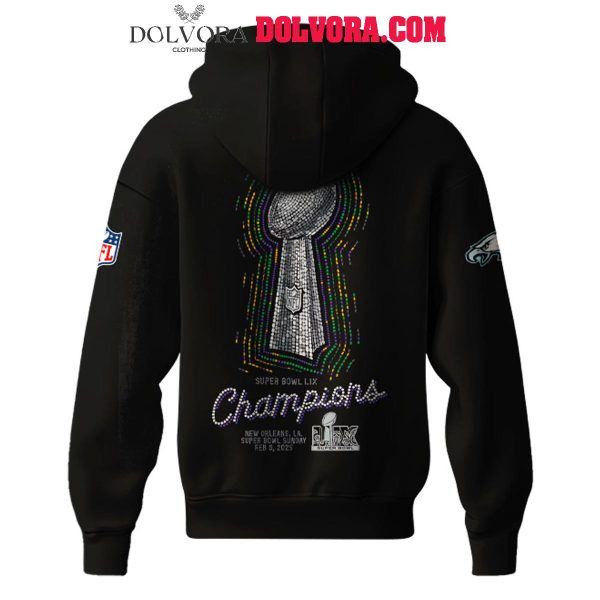 Philadelphia Eagles 2025 Super Bowl LIX Champions Glory Time Hoodie Tshirt