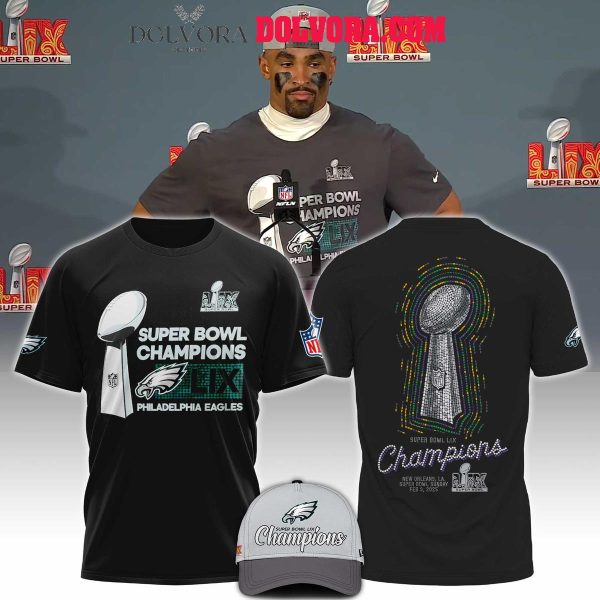 Philadelphia Eagles 2025 Super Bowl LIX Champions Glory Time Hoodie Tshirt