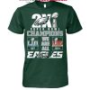 Philadelphia Eagles Super Bowl Champions 2025 Fly Eagles Fly Celebration Tshirt