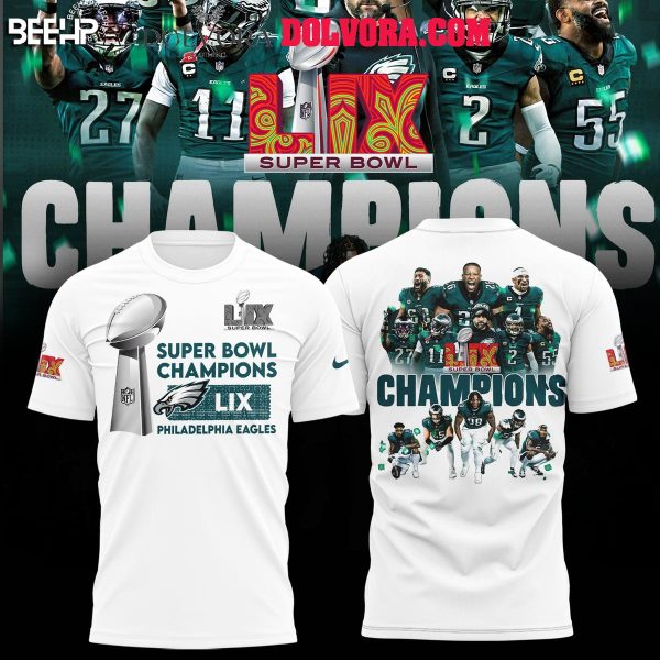 Philadelphia Eagles Let’s Celebrate Super Bowl LIX Champions Hoodie Tshirt