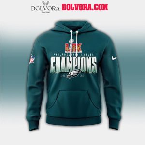 Philadelphia Eagles NFL 2025 Second Time Super Bowl LIX Champions Hoodie Tshirt