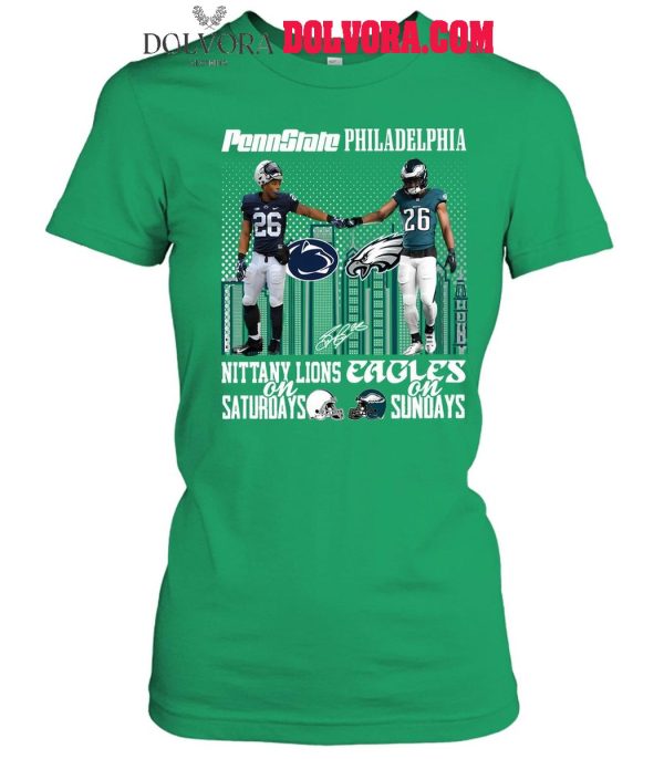 Philadelphia Eagles Saquon Barkley Super Bowl Penn State Nittany Lions 2025 T-Shirt