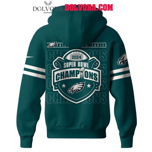 Philadelphia Eagles Super Bowl Champions LIX 2025 Celebrating Hoodie T-Shirt