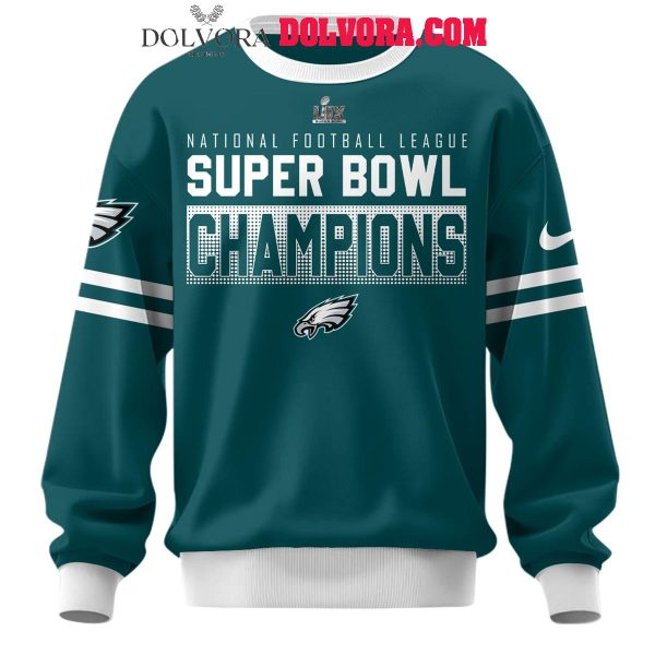 Philadelphia Eagles Super Bowl Champions LIX 2025 Celebrating Hoodie T-Shirt